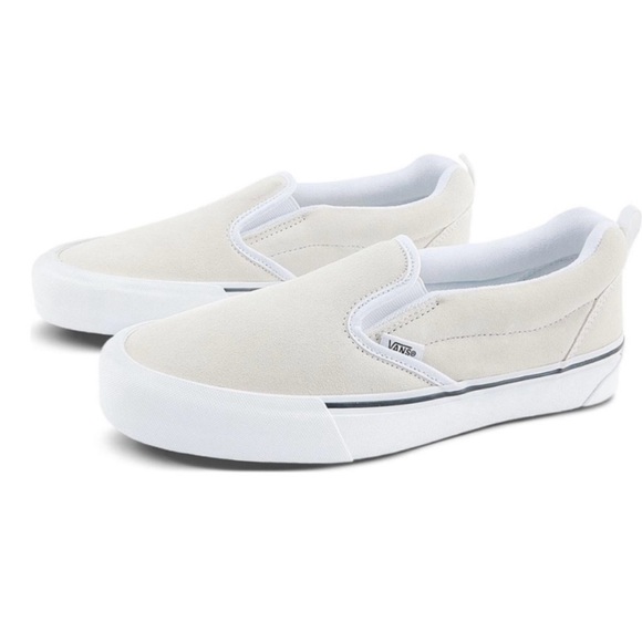 Vans Shoes - Vans Classic Canvas Cream Slip-On Shoes